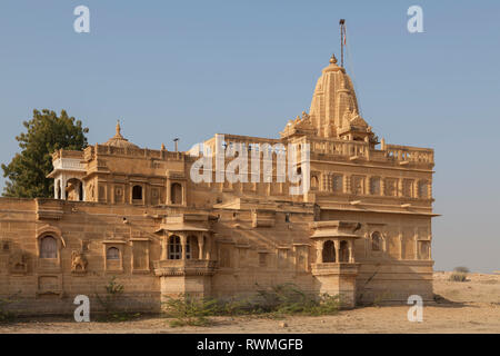 Amar Sagar Jain Tempel, Lodurva, Rajasthan, Indien, Asien Stockfoto