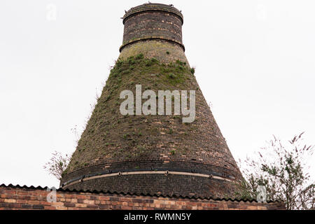 Blick auf die Flasche Backofen und Werke von Preis und Kent, Longport, Stoke-on-Trent Stockfoto