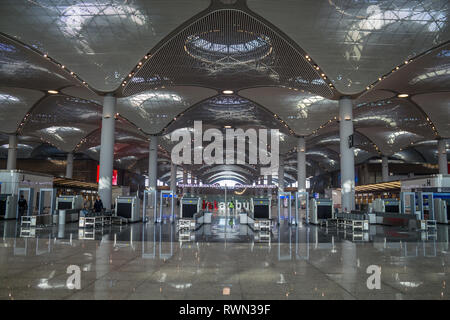 Neue Istanbul International Airport Terminal, Istanbul dritten Flughafen Stockfoto