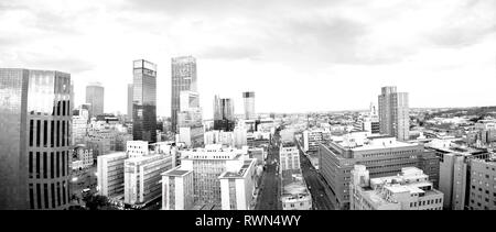 Schöne Johannesburg City Skyline und hisgh Türme und Gebäude Stockfoto