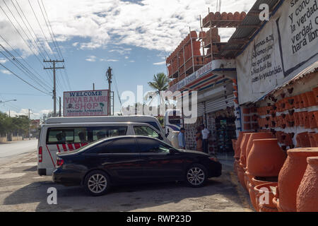 Touristische Souvenir shop in La Romana, Dominikanische Republik Stockfoto