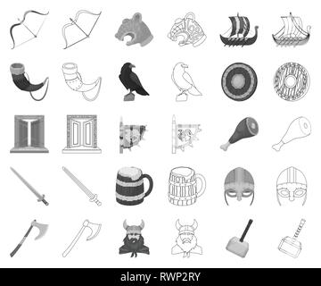 Ale, antike, Tiere, Kunst, Attribute, ax, Schlacht, Bug, der Sammlung, der Eroberer, Krähe, Custom, Design, Glaube, Flagge, Tore, Gott, Schinken, Hammer, Kopf, Helm, Geschichte, Horn, Icon, Illustration, isoliert, Ritter, Logo, monochrom, Outline, Skandinavier, Northern, Alte, Menschen, Set, Schild, Schiff, Schild, Schwert, Symbol, Valhalla, Vector, viking, Krieger-, Web-, Vektor, Vektoren, Stock Vektor