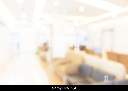 Abstract blur schönen Luxus Krankenhaus und Klinik Innenraum für Hintergrund Stockfoto