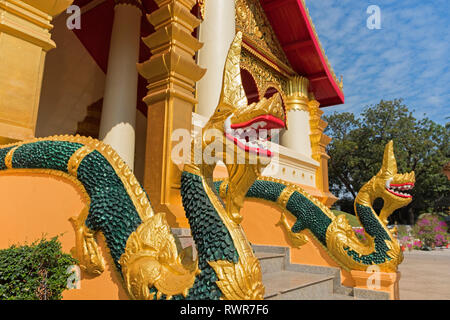 Phaya naga Drachen Wat Ong Teu Vientiane Laos Stockfoto