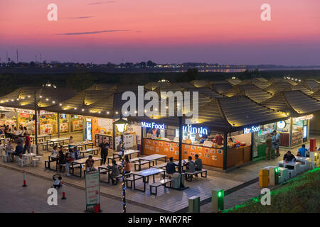 Mekong Riverside Park Night market Vientiane Laos Stockfoto