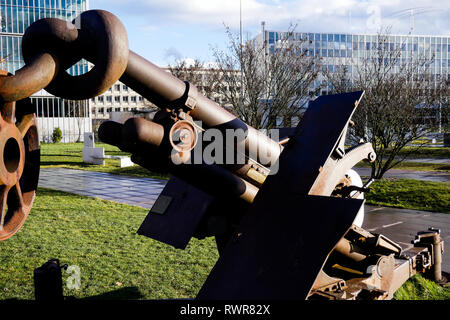 Frieden, Artwork von R. Brandenberg, Place des Nations, Genf, Schweiz Stockfoto