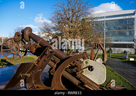 Frieden, Artwork von R. Brandenberg, Place des Nations, Genf, Schweiz Stockfoto