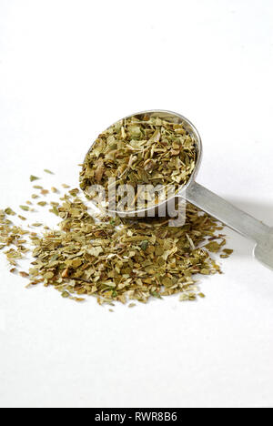 Mesuring Löffel der Südamerikanischen Yerba Mate Tee Stockfoto