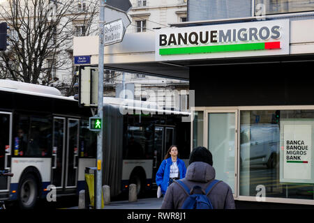 Gare de Genève-Sécheron Stockfoto