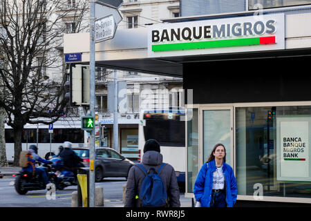 Gare de Genève-Sécheron Stockfoto