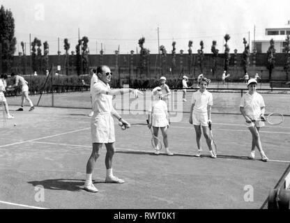 Tennis Schule, 1958 Stockfoto