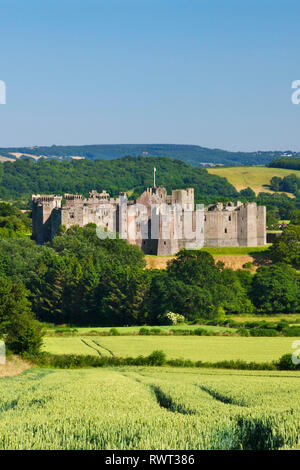 Raglan Castle, Monmouthshire, Wales, UK Stockfoto