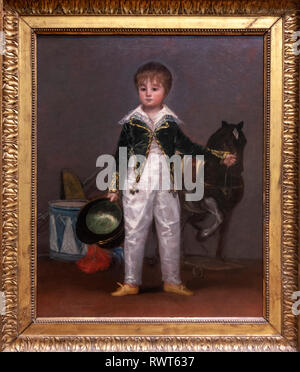 Jose Costa y Bonells (gestorben 1870), genannt "Pepito, von Goya, das Metropolitan Museum der Kunst, Manhattan, New York USA Stockfoto