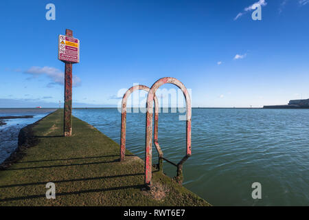 Walpole Bucht Gezeiten Pool Margate Stockfoto