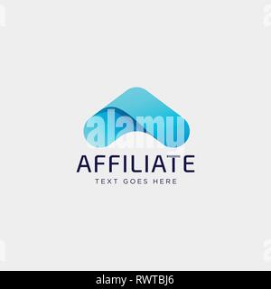 Buchstabe A accounting Financial kreative logo template Vector Illustration mit Business Card Stock Vektor