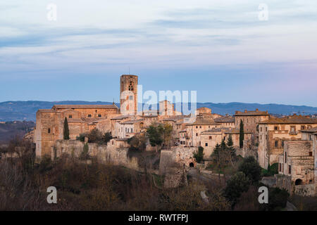 Colle Val d'Elsa. Ein wichtiges mittelalterliches Dorf in der Toskana Italien Stockfoto