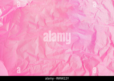 Rosa Textur horizontal Hintergrund. Gestautes Papier Stockfoto
