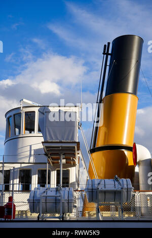 Die Rhone, Schweizer sternwheeler, Genfer See, Genf, Schweiz Stockfoto