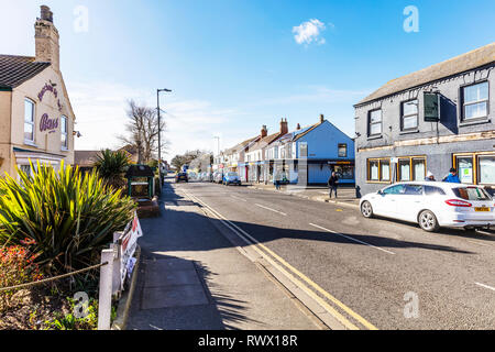 Sutton auf Meer Lincolnshire UK England, Sutton auf Sea Village Center, Sutton-on-Sea Village Center, Lincolnshire Dörfer, Dorf, Sutton-on-Sea, Großbritannien Stockfoto