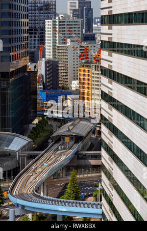 Japanische Bahnhof in Ginza district, Touristen auf die U-Bahn. Tokio, Japan, Asien Stockfoto