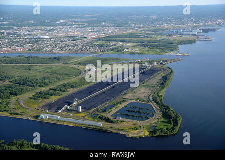 Antenne, Thunder Bay macht Kohle, Thunder Bay, Ontario Stockfoto