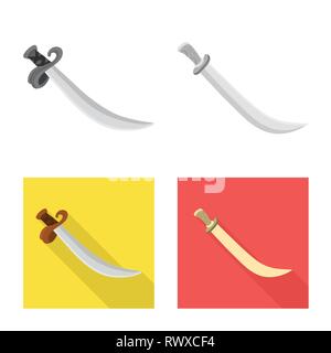 Kampf, krummsäbel, der Eroberer, Pirat, Power, alt, Mord, Griff, Soldat, Silber, Krieger, Stahl, Spiel, Rüstung, Sharp, Messer, Schwert, Dolch, Messer, Waffen, Sabre, mittelalterliche, Set, Vector, Icon, Illustration, isoliert, Sammlung, Design, Element, Grafik, Zeichen, Vektor, Vektoren, Stock Vektor