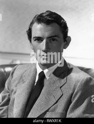 GREGORY PECK MGM Portrait ca. 1945 US-amerikanischer Schauspieler, bester Schauspieler Oscar Gewinner Stockfoto