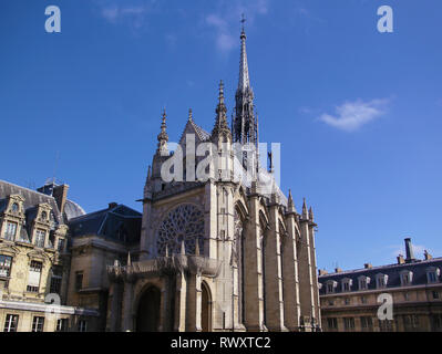 Äußere der Sainte Chapelle in Paris, Frankreich Stockfoto