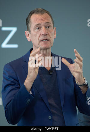 Berlin, Deutschland. 07 Mär, 2019. Vorsitzender der Geschäftsführung Dr. Mathias Doepfner Jahrespressekonferenz 2019 der Axel Springer SE in Berlin, Deutschland am 07.03.2019. | Verwendung der weltweiten Kredit: dpa/Alamy leben Nachrichten Stockfoto