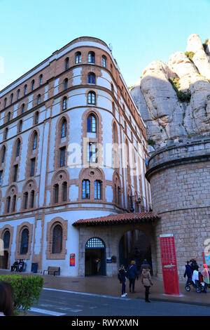 Espai Audio-visuelle Museum in Montserrat, Katalonien, Spanien Stockfoto