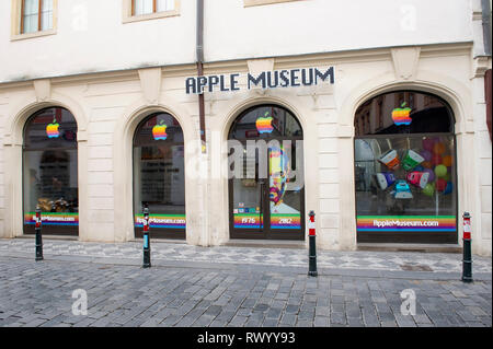 Die Apple Museum in der Altstadt von Prag (Praha), Tschechien Stockfoto