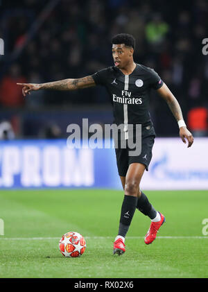 Paris Saint-Germain des Presnel Kimpembe während der UEFA Champions League Spiel im Parc des Princes, Paris, Frankreich. Stockfoto