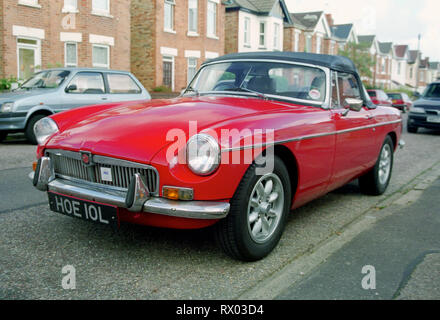 1971 MGB Roadster rot Cabrio Stockfoto