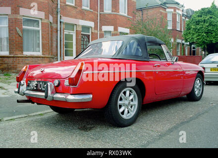 1971 MGB Roadster rot Cabrio Stockfoto