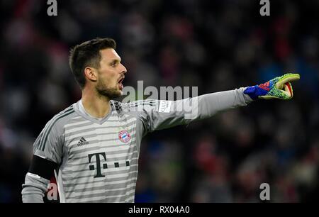 Torwart Sven Ulreich, FC Bayern München, Allianz Arena, München, Bayern, Deutschland Stockfoto