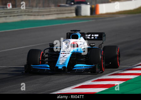 Montmelo, Barcelona - Spanien. 28 Uhr Februar 2019. Robert Kubica aus Polen fahren die (88) Rokit Williams Racing FW 42 Mercedes auf Spur während der F1 Winter Stockfoto