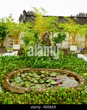 Einen Teich auf dem Gelände der historischen Hainan Montagehalle in der UNESCO-Zentrale vietnamesischen Stadt Hoi An Stockfoto