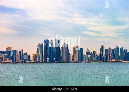 Doha Citi anzeigen. Katar. Stockfoto