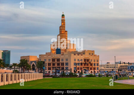 Park in der Nähe von Souq Waqif. Doha, Katar. Stockfoto
