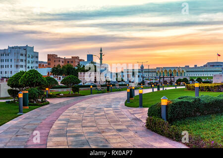 Park in der Nähe von Souq Waqif. Doha, Katar. Stockfoto