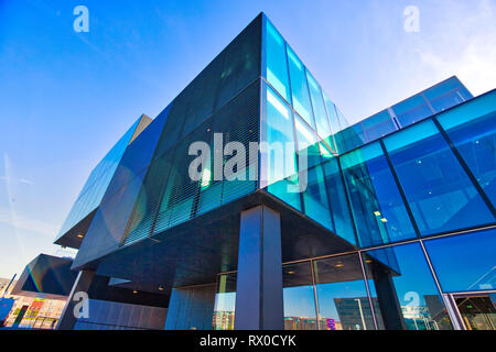 Kopenhagen, Denmark-August 1, 2018: Die BLOX Gebäude, einen neuen Prestige Gebäude für Architektur und Design auf Christen Brygge in Kopenhagen. (Auch h Stockfoto