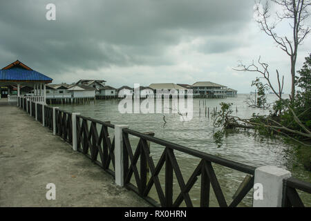 Tanjung Piai, die südlichste Spitze von Festland Asien, Pontian, Malaysia Stockfoto