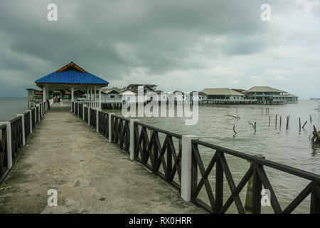 Tanjung Piai, die südlichste Spitze von Festland Asien, Pontian, Malaysia Stockfoto