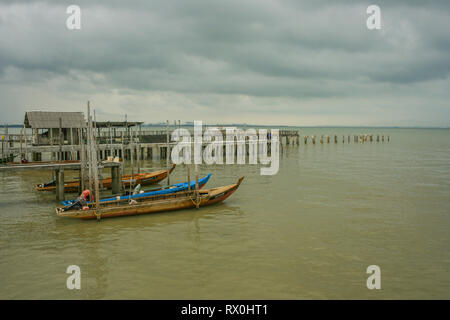 Tanjung Piai, die südlichste Spitze von Festland Asien, Pontian, Malaysia Stockfoto