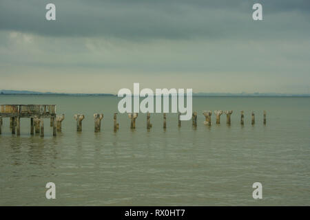 Tanjung Piai, die südlichste Spitze von Festland Asien, Pontian, Malaysia Stockfoto