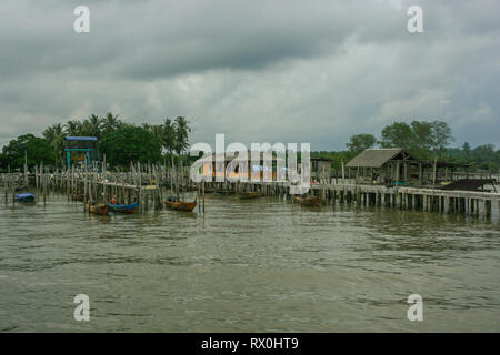 Tanjung Piai, die südlichste Spitze von Festland Asien, Pontian, Malaysia Stockfoto