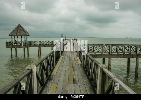 Tanjung Piai, die südlichste Spitze von Festland Asien, Pontian, Malaysia Stockfoto