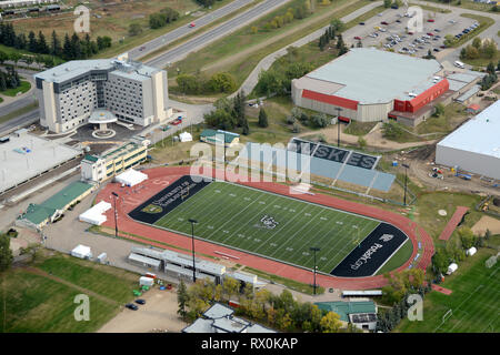 Antenne, Universität von Saskatchewan, Griffith Stadium, Saskatoon, Saskatchewan Stockfoto