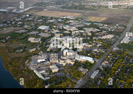 Antenne, Royal University Hospital, Universität von Saskatchewan, Saskatoon, Saskatchewan Stockfoto