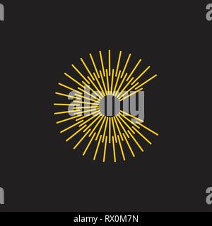 Buchstabe c/ logo Vektor Stock Vektor